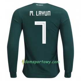 Koszulka Meksyk M.Layun 7 Domowe Koszulki Piłkarskie Mistrzostwa Świata 2018 Długi Rękaw
